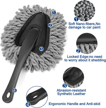 Fitosy Car Interior Duster Detail Brush Cleaning Gel Kit Professional Detailing 2026