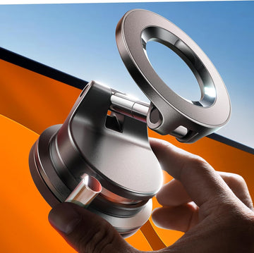 LISEN Mag Safe Car Mount Magnetic Suction Phone Holder iPhone 17 16 15 Samsung S26 Black