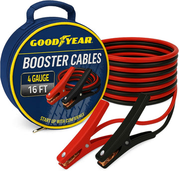 GOODYEAR Heavy Duty Jumper Cables 4 Gauge 16 Feet Booster Cables Roadside Emergency 2026