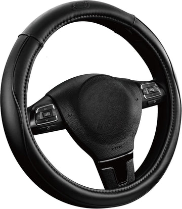 Skechers Memory Foam Steering Wheel Cover Microfiber Leather Sporty Black 2026 Edition